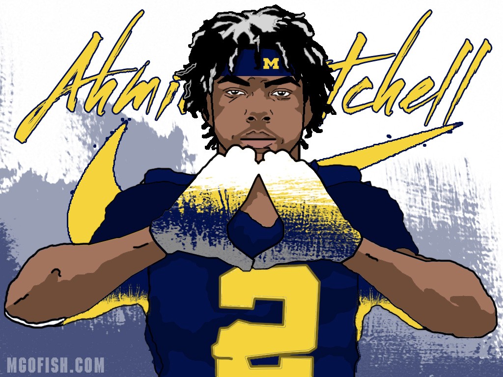 2016 WR Ahmir Mitchell. (art by Brandon Whitaker)